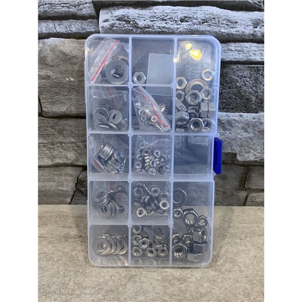METALLIXITY Hex Nuts Assortment Kit - 230 PCS - 304 Stainless