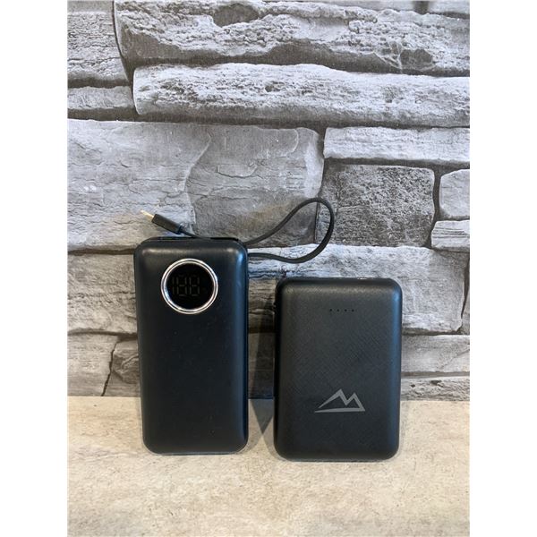 Lot of 2 Mini Power Banks - 10000 mAh & 15000 mAh