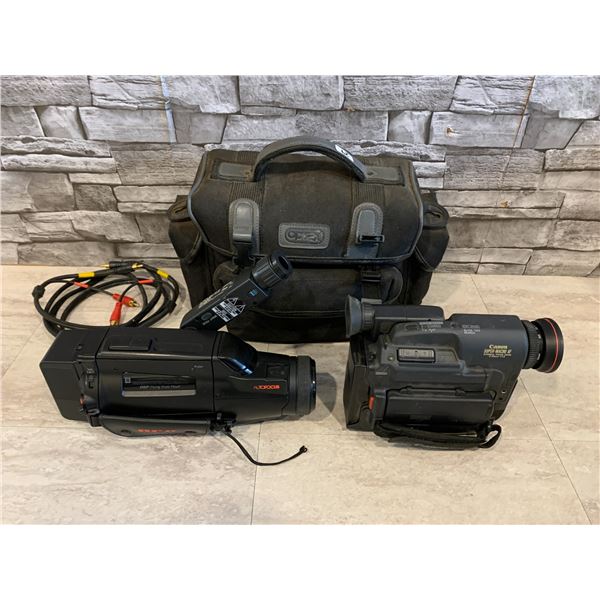 Lot of 2 Vintage Camcorders - Canon & RCA - Untested