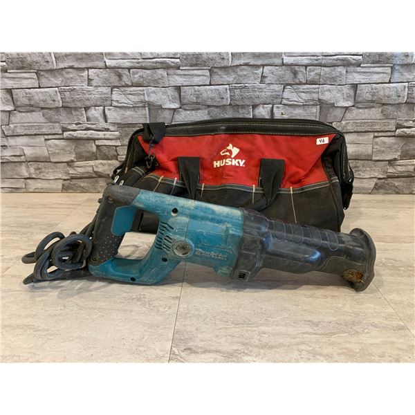 Plugin Makita Reciprocating Saw With Husky Tool Bag