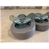 Image 2 : Lot of 4 Swivel Casters