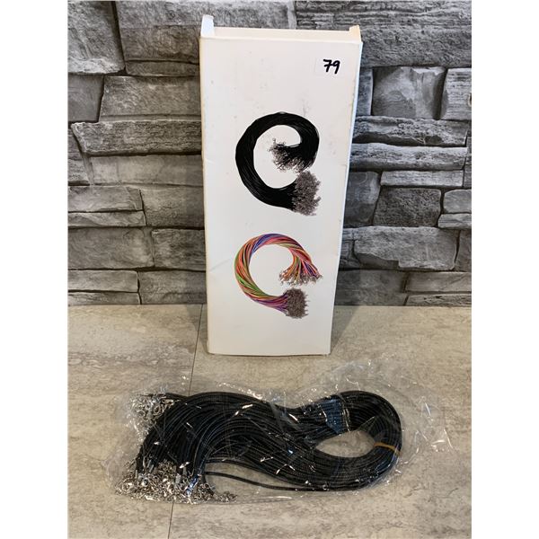 Lot of 50 pcs Polyester / Wax Necklace Cords for Jewelry Making