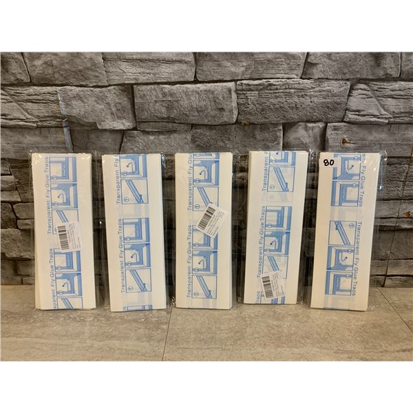 Lot of 5 24 Packs - Window Sticky Fly Traps