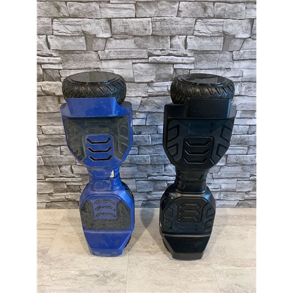 2 x Hoverboard Gravity G5 - Untested For Parts - Black & Blue