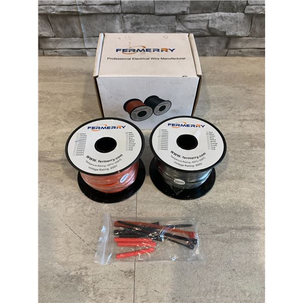 2 Rolls of 100 Ft 16 Guauge Stranded Wire - Tinned Copper