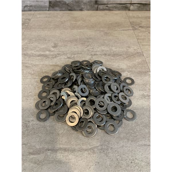 Lot of 250 + Stainless Steel Washers 1/2 in