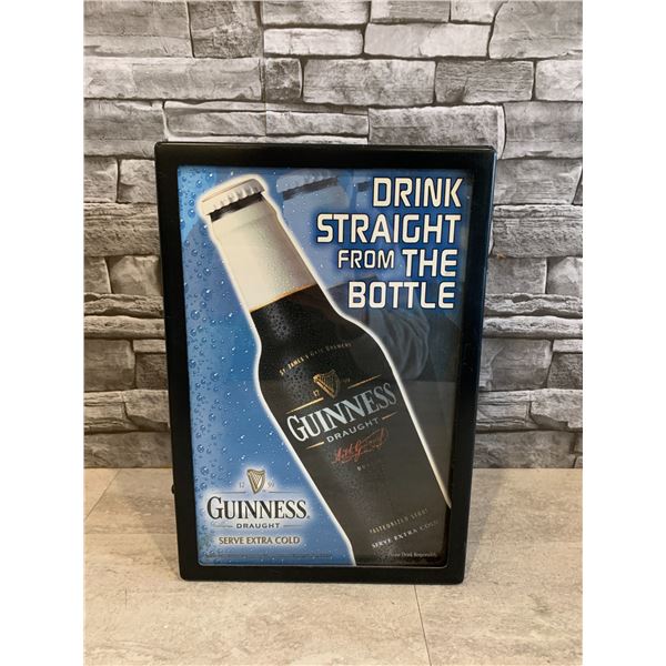 Vintage Light Up Advertising Sign for Guinness Draught Beer