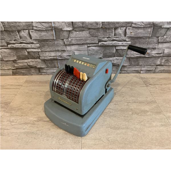 Vintage Hall-Welter Co. Speedrite Check Writer / Embosser