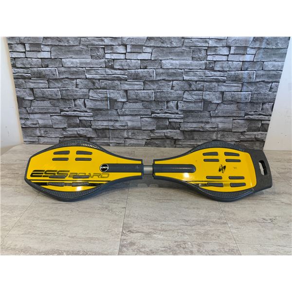 Two-Wheeled Caster Board - Yellow - 360 Degree Caster