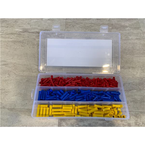 300 pcs Insulated Wire Butt Splice Crimp Connectors Kit