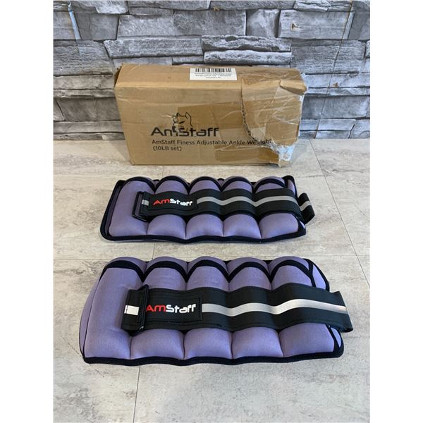 AmStaff Fitness Adjustable Ankle Weights 10Lb Set