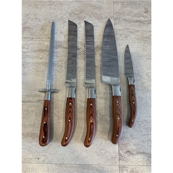 Lot of 5 Laguiole Knife's & Sharpener
