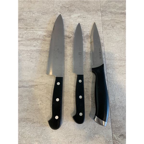 Lot of 3 Henckels Knives