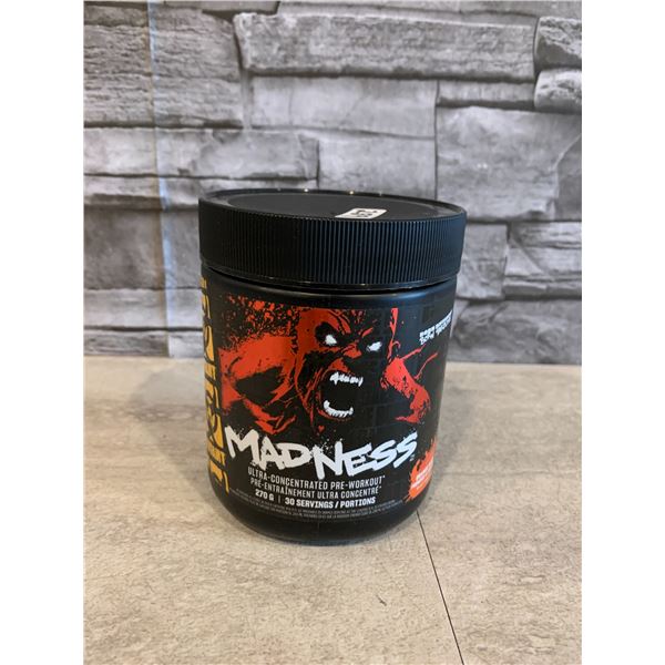 Madness Ultra - Concentrated Pre - Workout 30 Servings Orange Rush Flavour