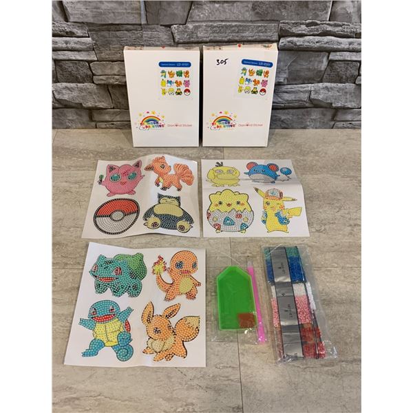 Lot of 2 5-D Diamond Paintings