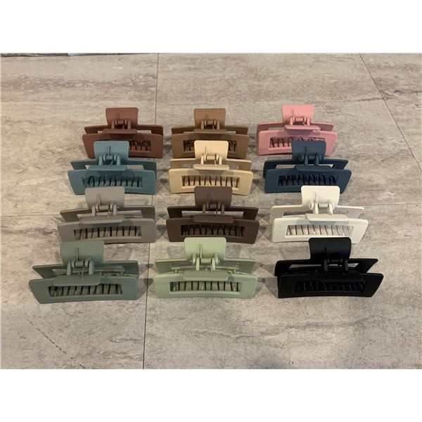 12 Pack 3.5" Medium Hair Claw Clips for Hair