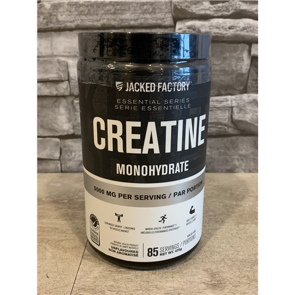 Jacked Factory Essentials Series Creatine 5000 Mg Per Serving 85 Servings