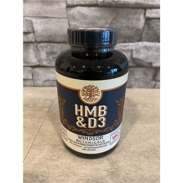 Hmb & D3 Windsor Botanicals Vitamin 90 Servings BB 03/2027