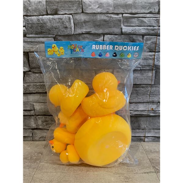 6 Pack of Different Size Rubber Duckies