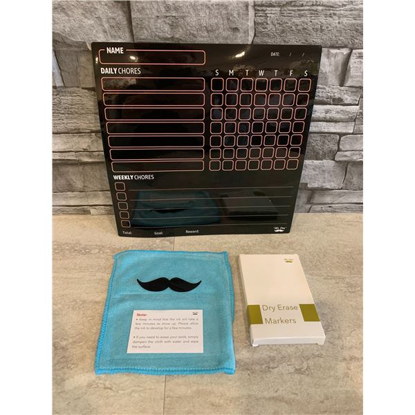 Mr. Pen Magnetic Dry Eraser Chore Board for Multiple Kids