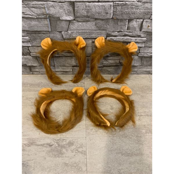 Pack of 4 Lion Head Hair - Head Bands