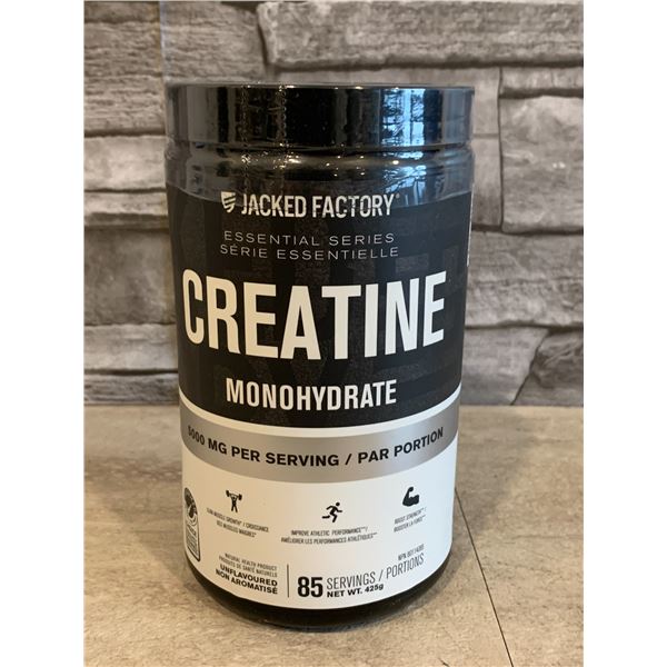 Jacked Factory Essentials Series Creatine 5000 Mg Per Serving 85 Servings