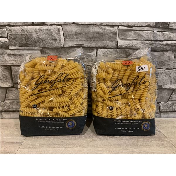 Lot of 2 Fusilli Garolalo Pasta Noodles 500g Per Pack