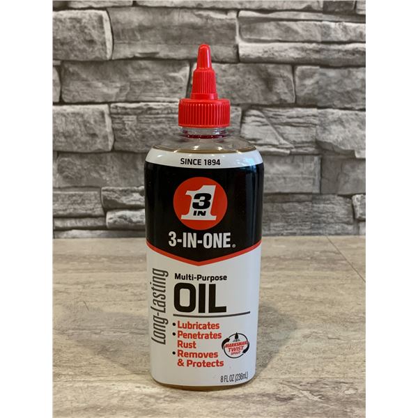3-In-1 Multi - Purpose Oil 8 Fl oz Bottle