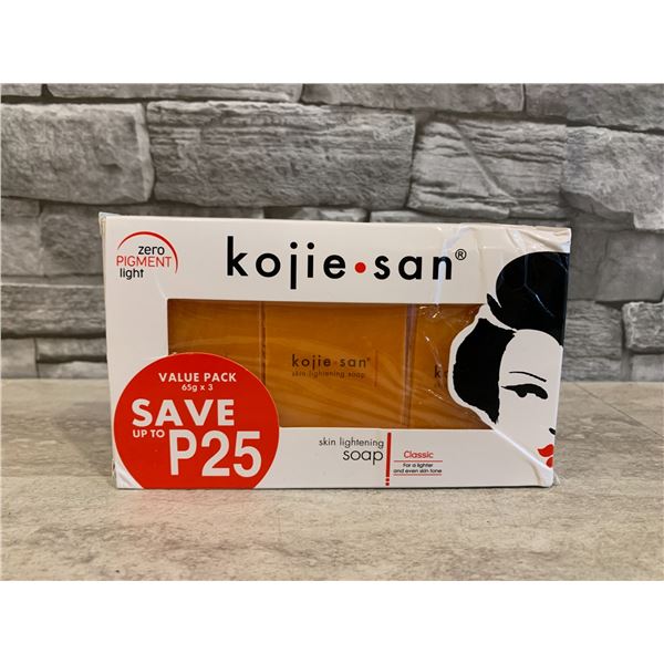 Zero Pigment Light Kojie San Skin Lightening Soap 3 pack