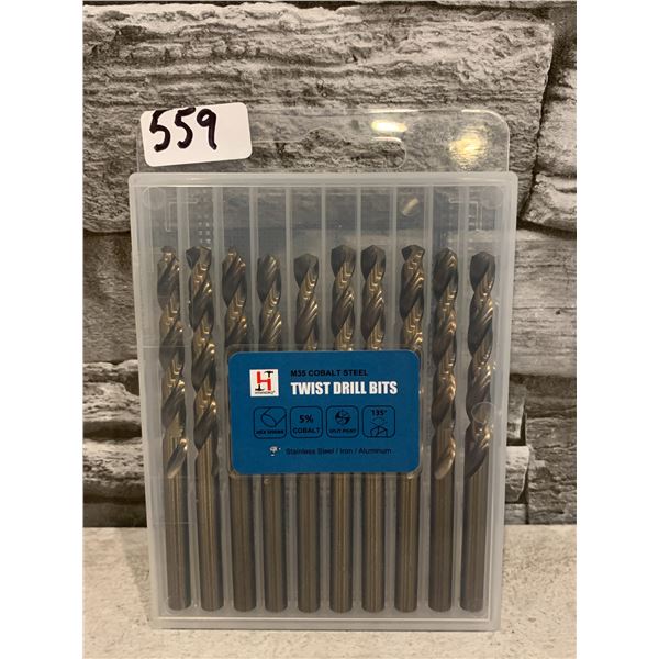 10 Piece M35 Cobalt Steel Drill Bet Set For Metal - Split Point