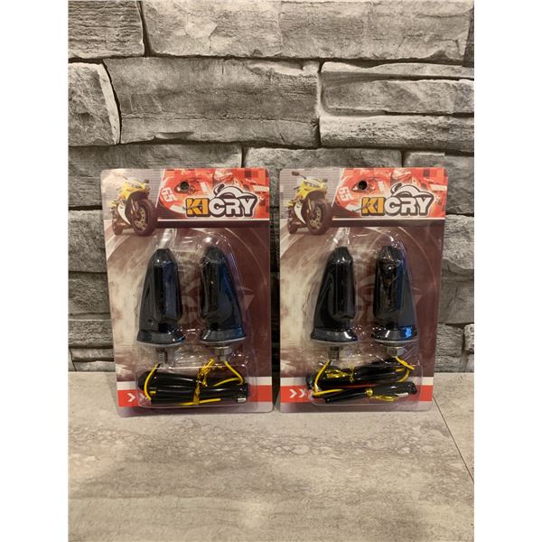Lot of 2 - 2 Packs of LED Bullet Style Turn Signals