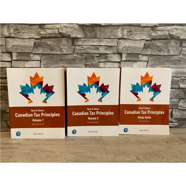 Byrd & Chen - Canadian Tax Principles - Vol 1 & 2 & Study Guide