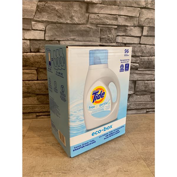 Tide Free & Gentle Laundry Soap Eco-Box 96 Loads 3.1L