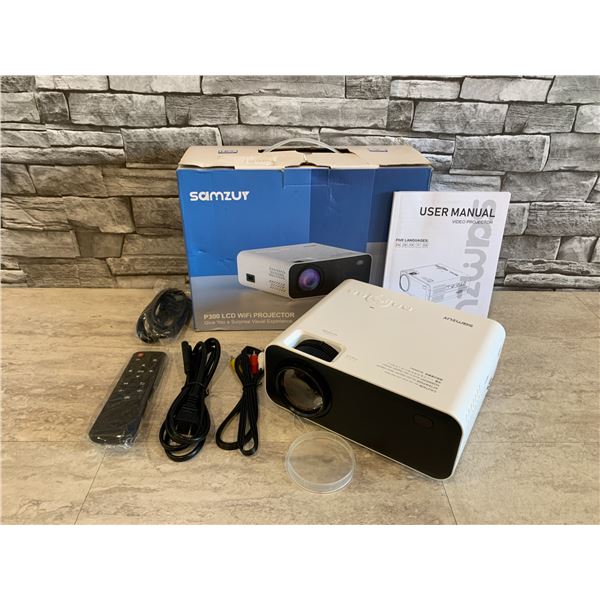 Samzuy P300 LCD WiFi Projector - 1080P