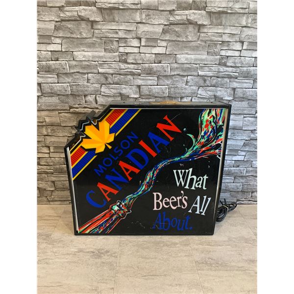 Molson Canadian advertising sign (Does not light up)