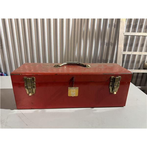 Red Metal Toolbox and tool bundle