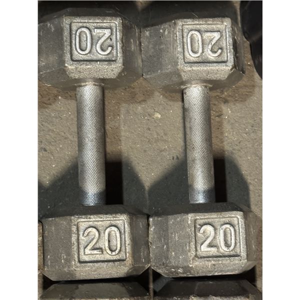 Pair of 20kg dumbells