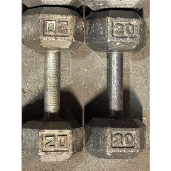Pair of 20kg dumbells