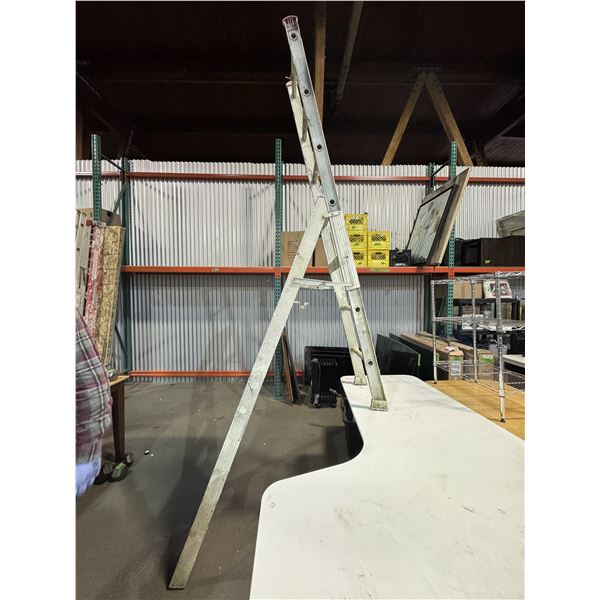 Adjustable Stair Ladder 7 ft extends to approx 14 ft