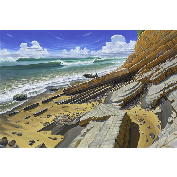 REFUGIO BEACH by Charles Lynn Bragg