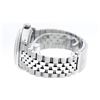 Image 7 : Rolex Mens Stainless Steel Silver Index Diamond And Emerald Bezel 36MM Datejust
