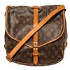 Image 1 : Louis Vuitton Brown Monogram Saumur 35 Shoulder Bag