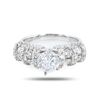 Image 1 : 1.52 ctw H COLOR I1 CLARITY CENTER Diamond Platinum Ring (3.30 ctw Diamonds)