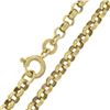 Image 2 : Vintage European 8k Yellow Gold 29.5" Interlocking Rolo Link Chain Necklace