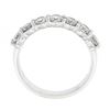 Image 8 : NEW Platinum 1.12 ctw Round Shared Prong Diamond Low Profile Wedding Band Ring