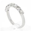 Image 9 : NEW Platinum 1.12 ctw Round Shared Prong Diamond Low Profile Wedding Band Ring