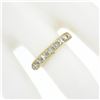 Image 3 : NEW 18k Yellow Gold 1.75 ctw French Cut Channel Diamond Stack Wedding Band Ring
