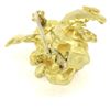 Image 7 : Designer Koven 18K Yellow Gold 3D Textured Cherub Angel Brooch Pin Heavy 20.08g