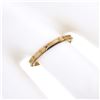 Image 3 : Antique 10k Yellow Gold Detailed Heart & Mil grain Work Eternity Stack Band Ring