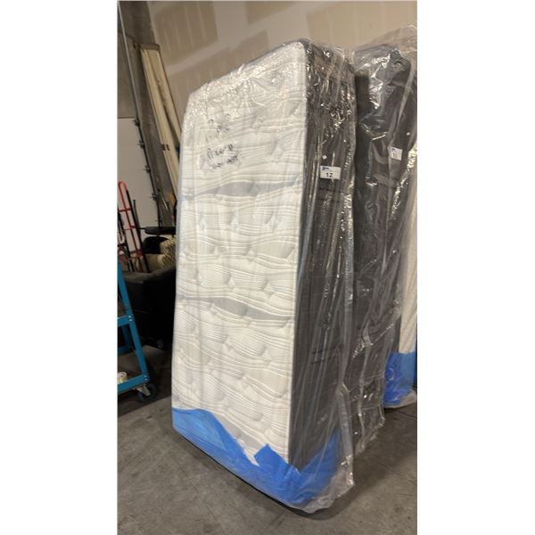 RESTONIC OLIVIE LONG SINGLE MATTRESS WITH SOFT TOUCH FABRIC, 1/2" TALALAY COPPER LATEX, 2" DURALAST